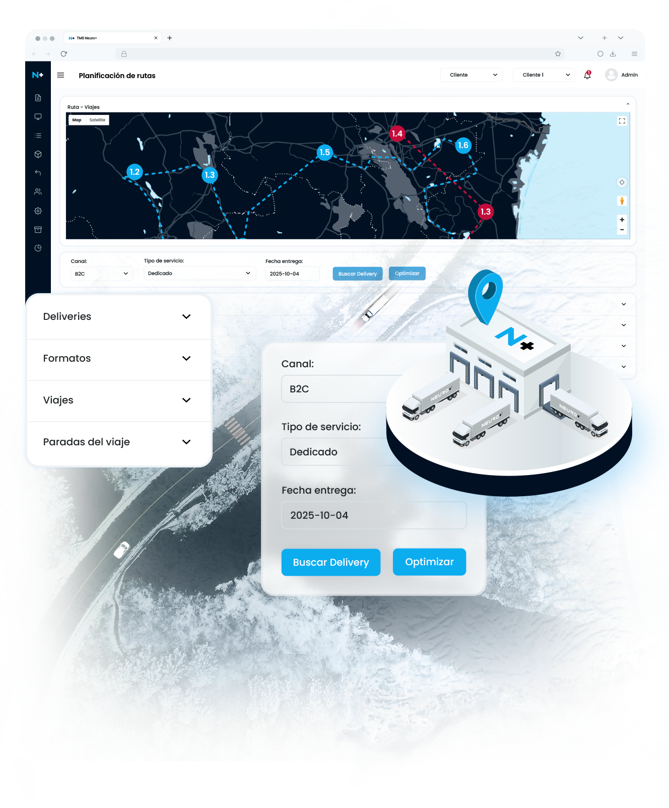 TMS Optimización de Rutas