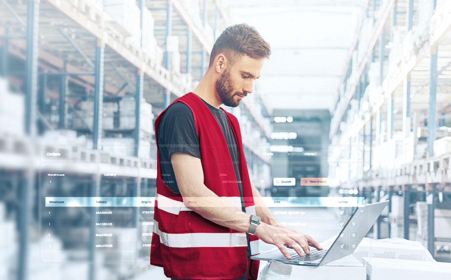 man working in WCS solution WCS Solution Configuring Systems